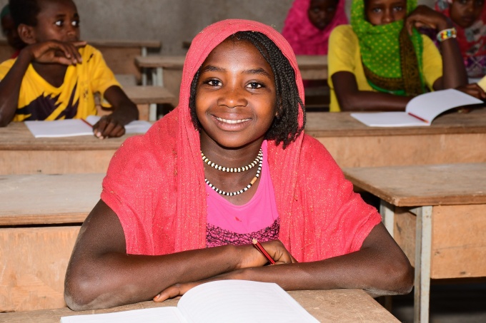 A radiant smile of a 10-year-old girl. Rekia is smart and resilient with high hopes for a better future in her new school. Credit: UNICEF Eritrea/Guiussepi