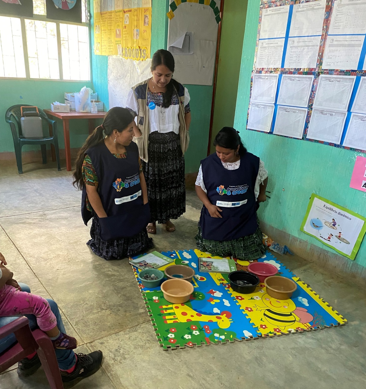 Training at a Community Center for Integral Child Development (Centro Comunitario de Desarrollo Infantil Integral - CECODII) in Sacanilla, municipality of Cobán, Alta Verapaz, Guatemala.
