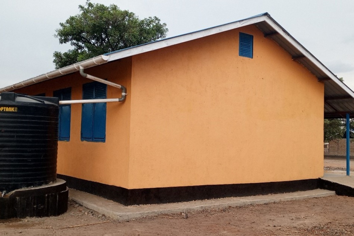 Newly constructed flood-resistant classrooms of Tiap Tiap Primary School, Lakes State. Credit: Save the Children