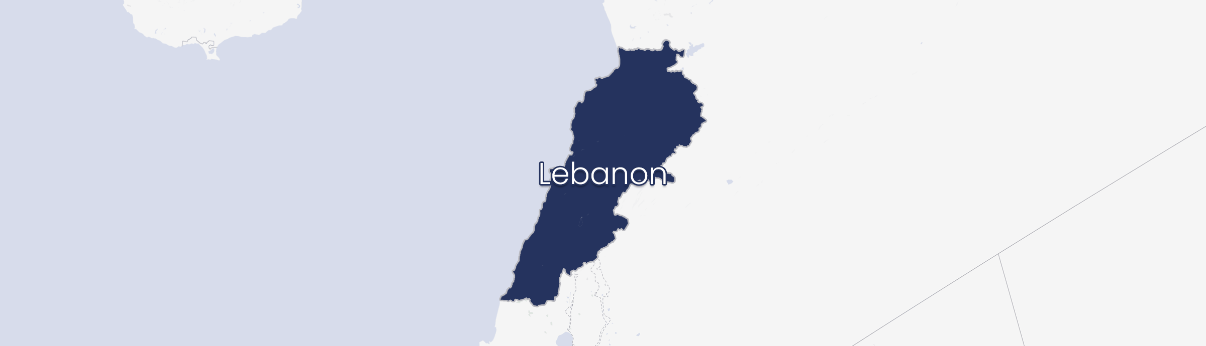 Map of Lebanon